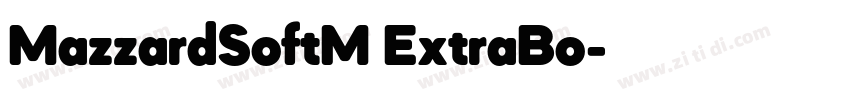 MazzardSoftM ExtraBo字体转换